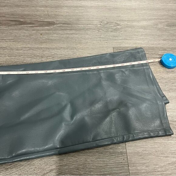 Wilfred Aritzia Faux Leather Pants 12 Green Melina - Picture 6 of 7